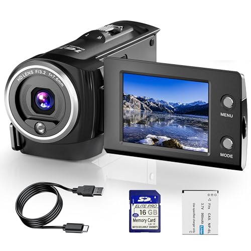 2K Video Camera Camcorder for YouTube Vlogging