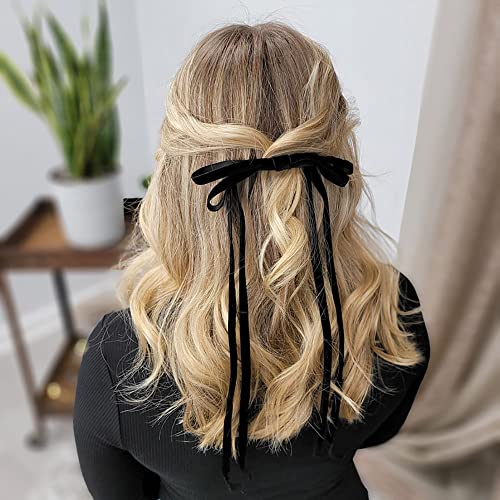 Yama Black Velvet Ribbon 5/8" 15 Yards For Gift Wrapping, Crafts, Hair Bows Making, Wreaths, Wedding Party Decoration #TOP4