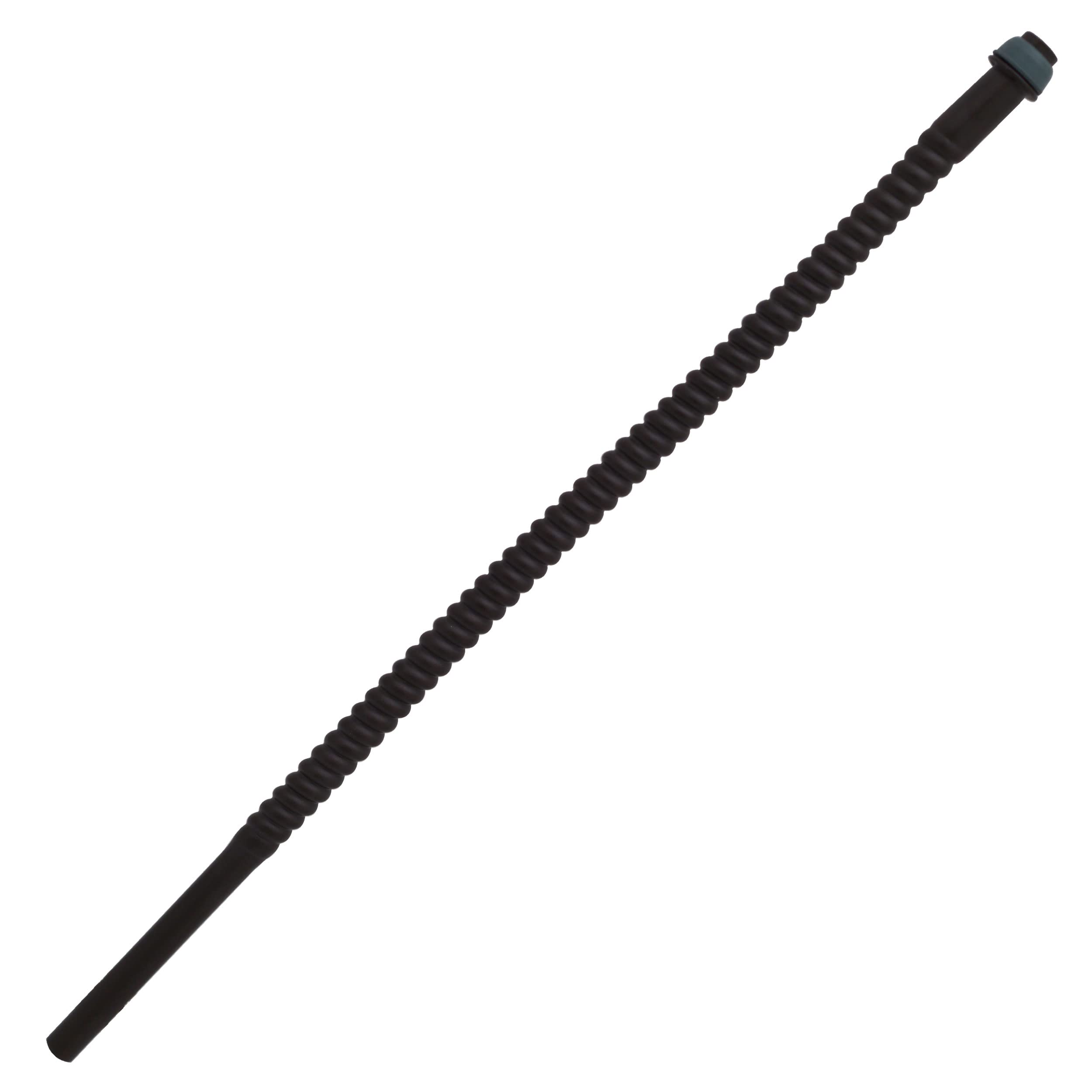 Westbrass A105K15-62 5/8" x 3/8" OD x 15" Kit de línea de elevación corrugada con mango redondo de 1/4 de giro para grifo e inodoro, negro mate