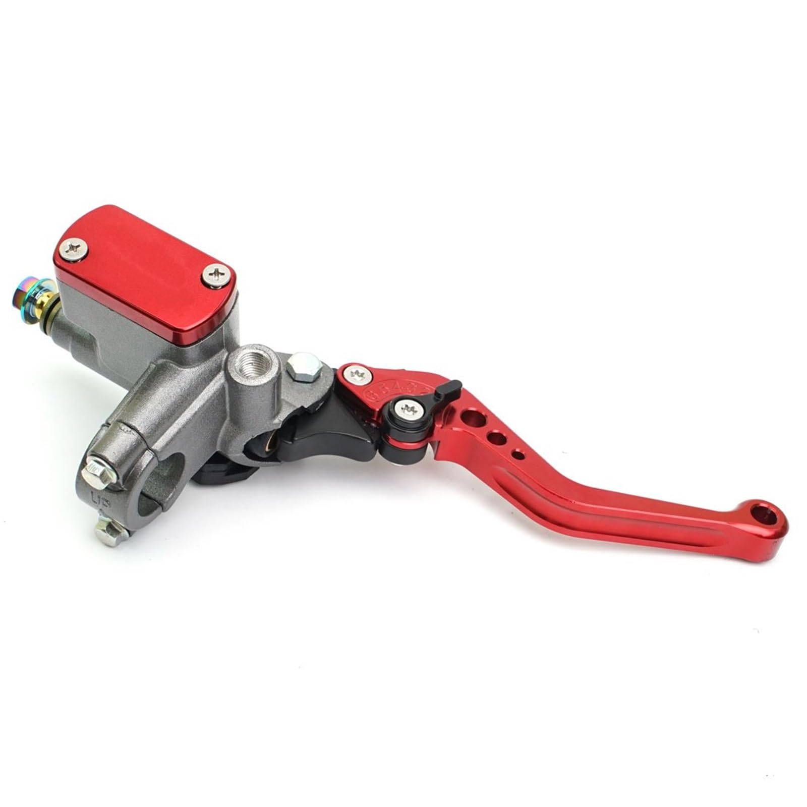 Pbqenxb Break and Clutch Levers 22mm Motorcycle Master Cylinder Lever Brake Hydraulic Clutch Pump(Right Red)