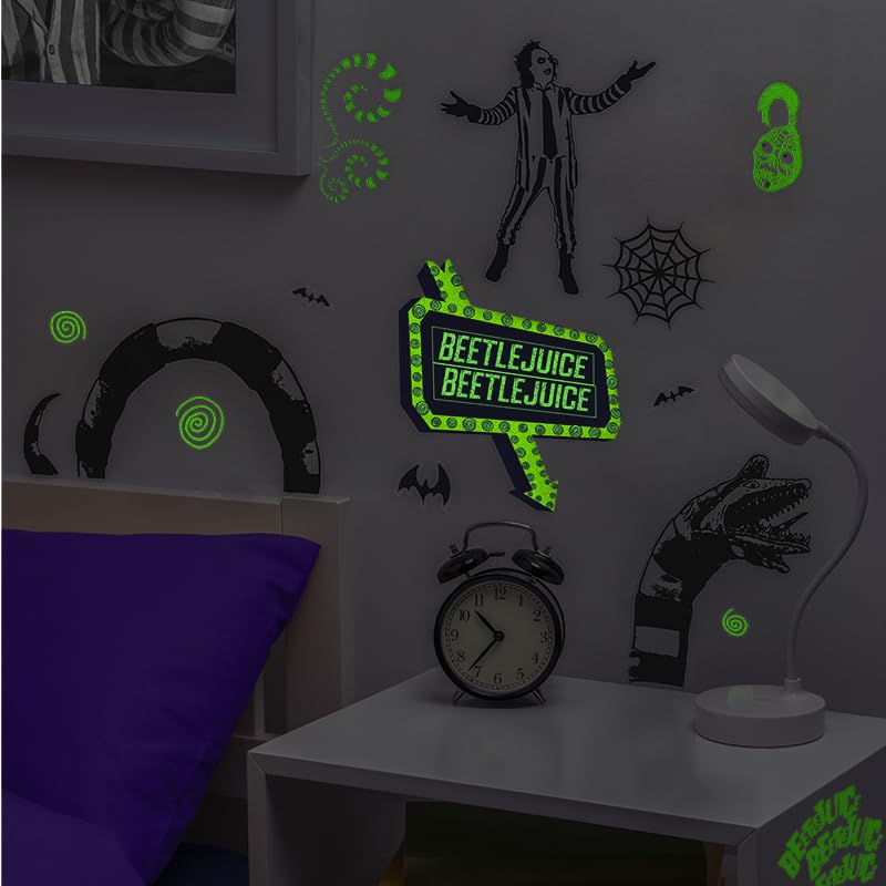 Beetlejuice Wall Decals, Officially Licensed Merchandise, 50 Stickers inc 20 Glow in the Dark Stickers - Image 4