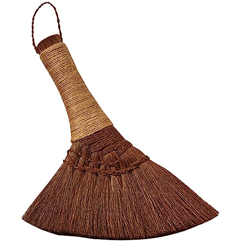 DEARMAMY Handheld Broom Small Straw Brooms for Desk Bed and Dust Removing Material