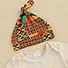 Muspeczenith My First Juneteenth Baby Boy Outfits Infant Short Sleeve Romper Bodysuit African Print Pants Hat Summer Clothes (Beige, 0-3 Months)
