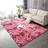 MODERN STIL: Dieser moderne indoor plüsch flausch teppiche übernimmt ein traditionelles und zeitgemäßes Konzept. Die Farben sind nicht einfarbig, sondern ein Prozess von Farbabstufungen, bei dem eine einzigartige Handfärbetechnik zum Einsatz kommt. Das bringt Wärme und Eleganz in Ihr Zuhause.