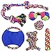 PHYLES Juguetes para Perros, 6 Piezas Juguete Perro Masticable, Juguetes de Durable Masticable Cuerda, Pelotas, Frisbee para Perros, Cuidado Dental para Perros Medianos Pequeños