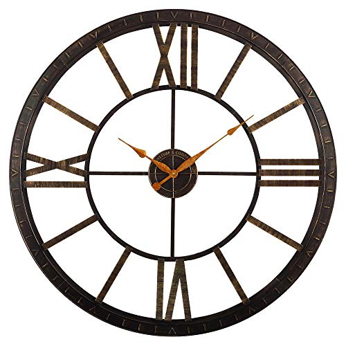 FirsTime & Co. Bronze Big Time Wall Clock, Large...