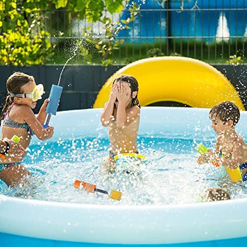 DERAYEE 6 Stück Wasserspritzpistolen,Wasserpistole Schaumstoff Bunte Spritzpistole für Kinder und Erwachsene