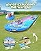 JCLEAL 2-in-1 Slip and Slide,16.6 FT Splash Pad Water Slide for Kids Ages 3+ Lawn Water Splash with 2 Bodyboards Built in Sprinkler Pool for Backyard Summer Water Fun Toy
