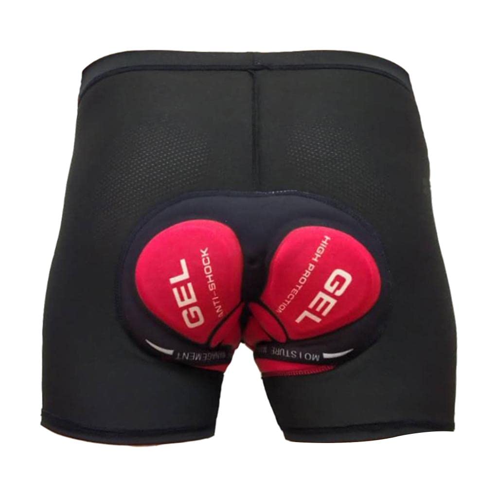 F Fityle Shorts de Vélo Gel 3D Rembourré sous-Vêtements Antidérapant, Respirant et Adsorbant