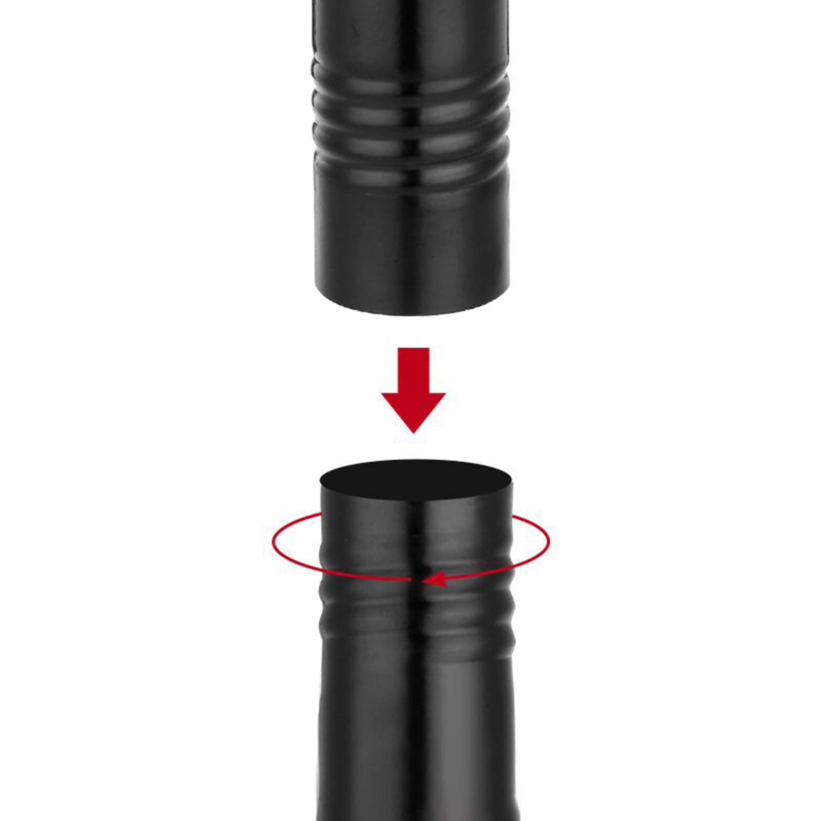 SOONHUA Asta per bandiera da giardino, 5 sezioni, in acciaio inox, resistente, anti-groviglio, lunghezza regolabile e antiruggine, per esterni, casa, giardino, cortile, tetto, pareti, 1,8 m
