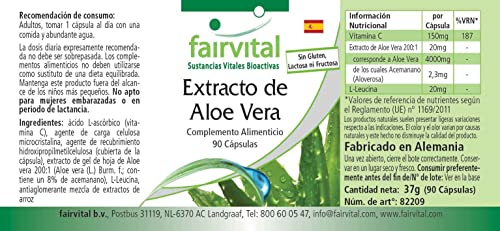 Aloe Vera capsules - VEGAN - 90 capsules - Aloë Vera barbadensis Miller voedingssupplement - Image 6
