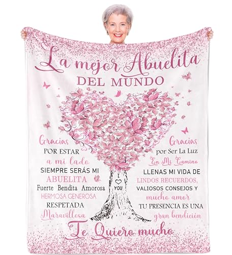 Abuela Gifts, Regalos para Abuela, Grandma Gifts in Spanish, Abuelita Gift, Gift for Abuela Blanket 60"x50"