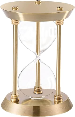 Reloj de arena vacío rellenable, gran juego de temporizador de arena antiguo, reloj de arena de metal con marco de latón sin arena, kit de ceremonia disponible en Yaxa Colombia