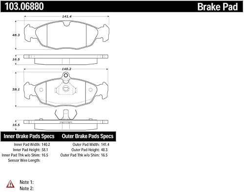 Miniatura 2 de Pastillas de freno delanteras y rotores de disco de freno pastillas de cerámica para Chevy 1994-2010, compatible con Chevy Monza 2003