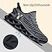 DLWKIPV Women Running Shoes Walking Training Sneakers Sport Gym Fitness Tennis Shoes Non Slip Fashion Comfortable Lightweight Shoe for Casual Jogging Mesh Breathable Sneaker Black US 8