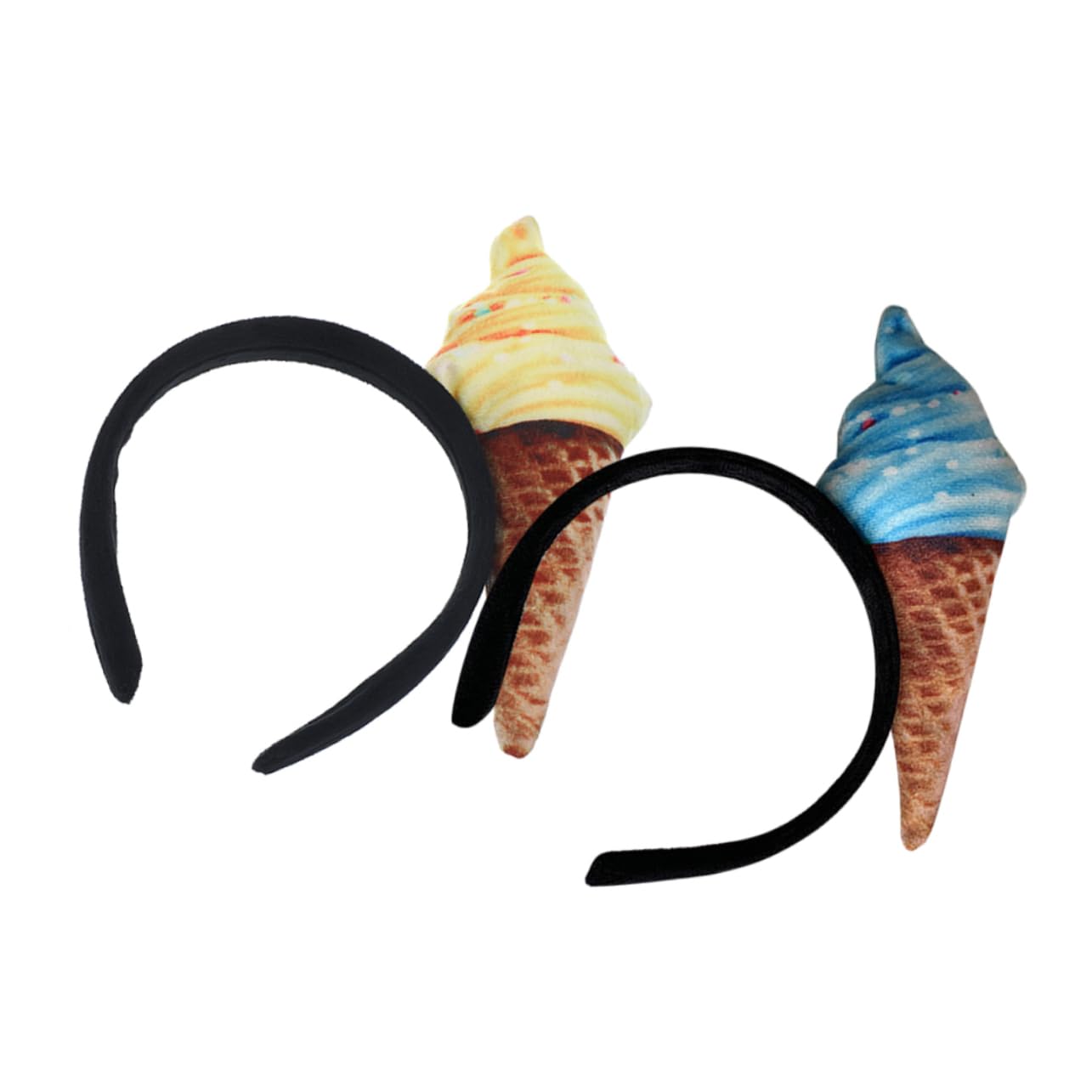 FRCOLOR 10stücke Haarband Eiscreme Design Lustiges Stirnband Für Make-up Und Vielseitiges Accessoire Für Damen Und Mädchen