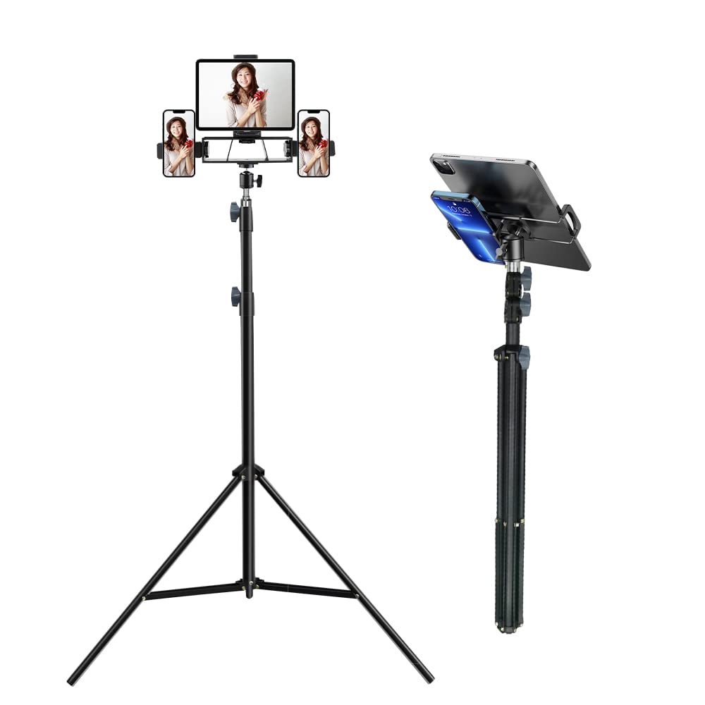 鈴*木様 スマートフォン本体とiPadセット　ジャンク品不動 Amazon.co.jp: 明誠 スマホ 三脚 iPad 用 三脚 3段階伸縮 4台同時使用