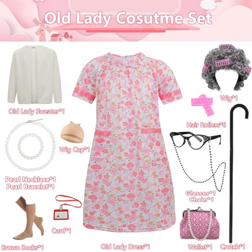 Disfraz de Abuela para Niñas 3-10 años Halloween miniatura 2