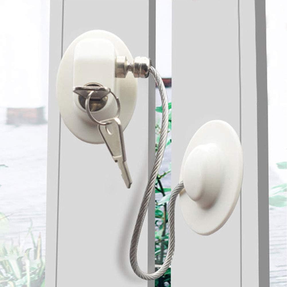 No Drilling Refrigerator Lock, Fridge Lock with Keys, Freezer Lock and