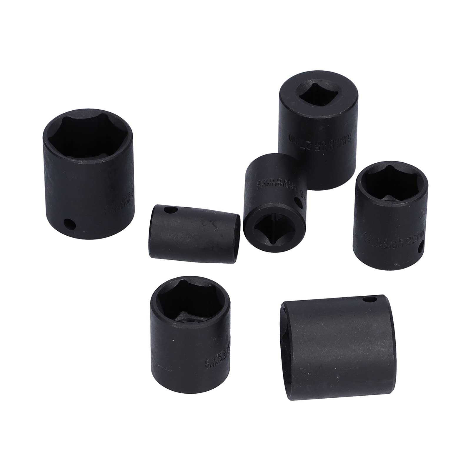 14 pz 1/2 pollice Set di bussole a percussione poco profonde Set di bussole a percussione in acciaio CrMo per impieghi gravosi Strumento professionale di riparazione auto per