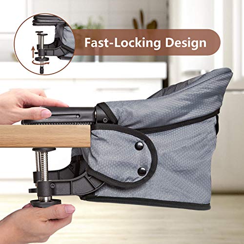 Foldable Hook On Table High Chair For Travel mamas bundle