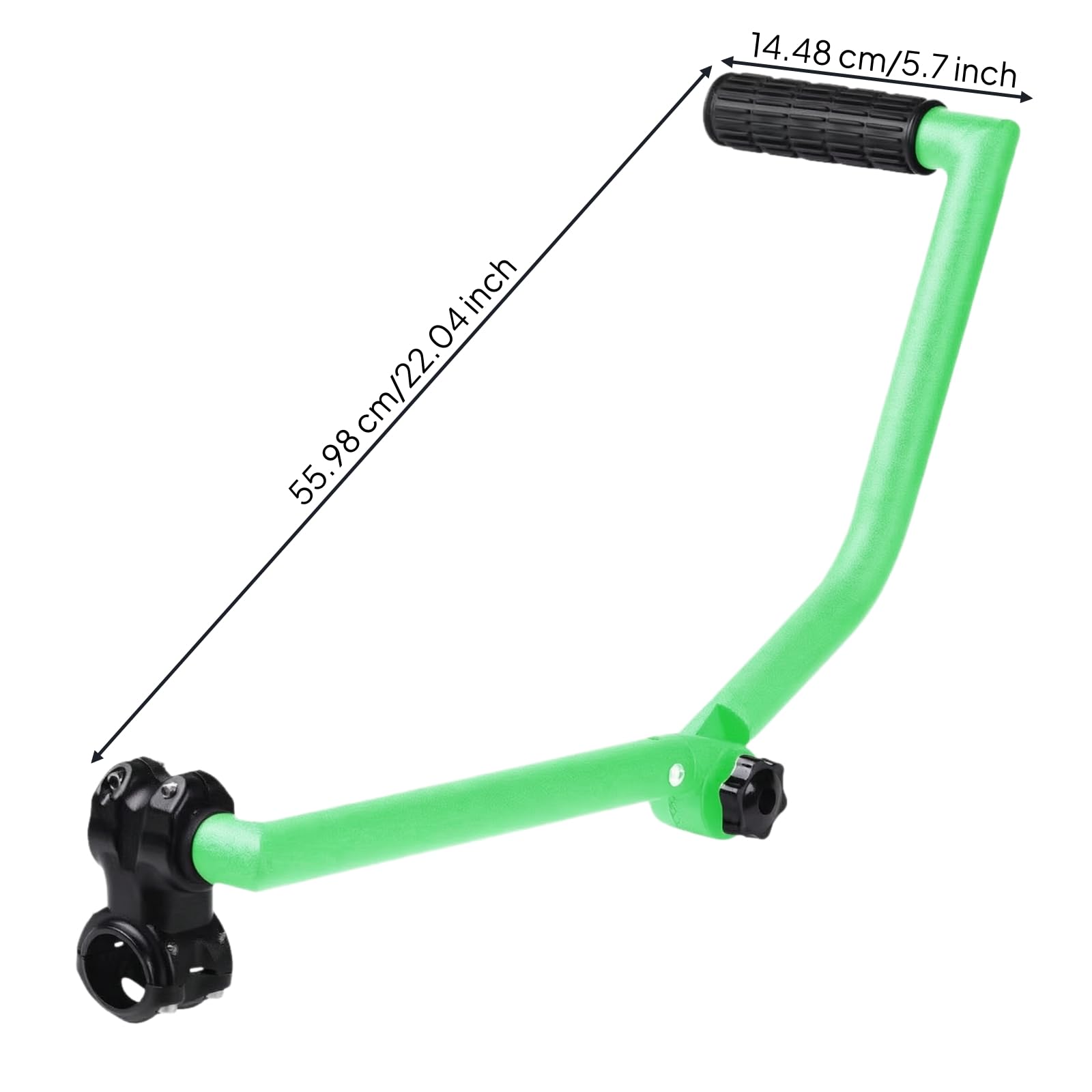 kowaku Mango Plegable con Abrazara Ergonómico Cómodo, Ligero, Mango para sbrozadora, Jardín, Verde