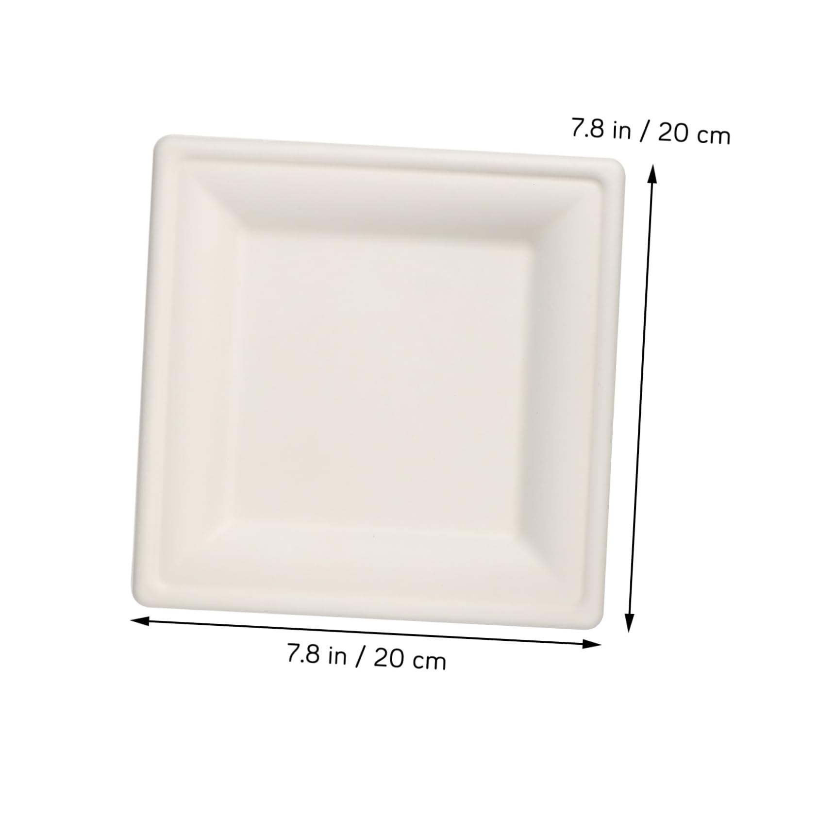 Alipis 50 Pezzi Piatti Quadrati Canna Spessa Resistenti per Buffet Feste e Picnic Stoviglie Usa e Getta Eleganti e Versatili