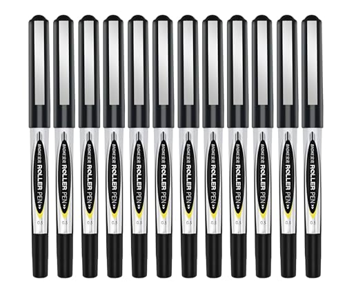 Bolígrafos de tinta líquida BaoKe BK110, punta fina 0.5mm, pack 12 unidades