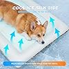 Dog Cooling Mat, Self Warming Cat Bed, Reversible Warm & Cooling Cat Bed, Winter Warm Cat Pad & Summer Cooling Cat Mat for Kittens & Small Dogs, Perfect for Crates, Beds & Sofas, Gray, 18" x 24" #3