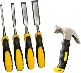 Kit Jogo 4 Formao Para Madeira Mini Martelo de Unha Profissional