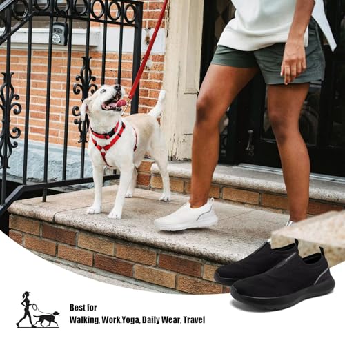 Image of HOBIBEAR Women Walking Shoes | Wide Toe Box | Slip On Sneakers