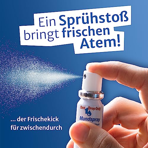 One Drop Only antibakterielles Mundspray gegen Mundgeruch mit natürlichen Inhaltsstoffen für eine effektive Mundhygiene, frischer Atem Spray, mouth spray fresh (1 x 15 ml) – Bild 7