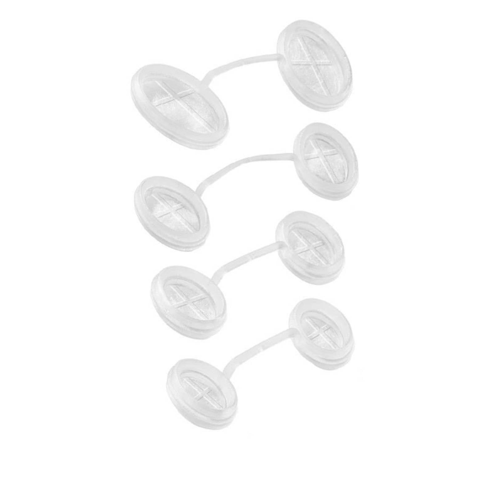 Translucent Disposable Nose Filter Cross-Pattern Low-Profile Nasal Filter Curved Bridge Disposable Nose Plug Easy to Use, 4-Pack Assorted-image-35