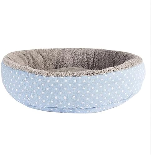 Miniatura 1 de TREXD - Cama redonda para perro, casa de cama suave y plegable para gatos, tapete para dormir, nido cálido para perrera, tapete para mascotas, nido