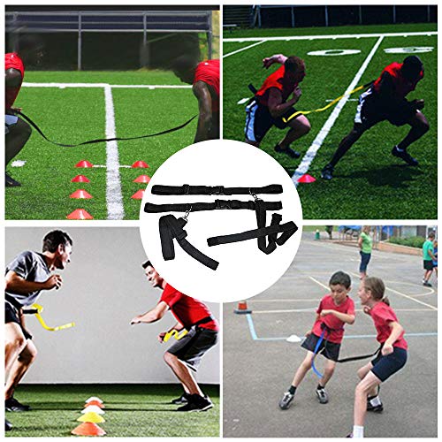 DECDEAL Cinto de treinamento de agilidade de futebol de futebol para crianças/adultos basquete cinto