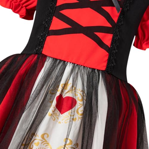 Disfraz infantil princesa corazón rojo para niñas miniatura 3
