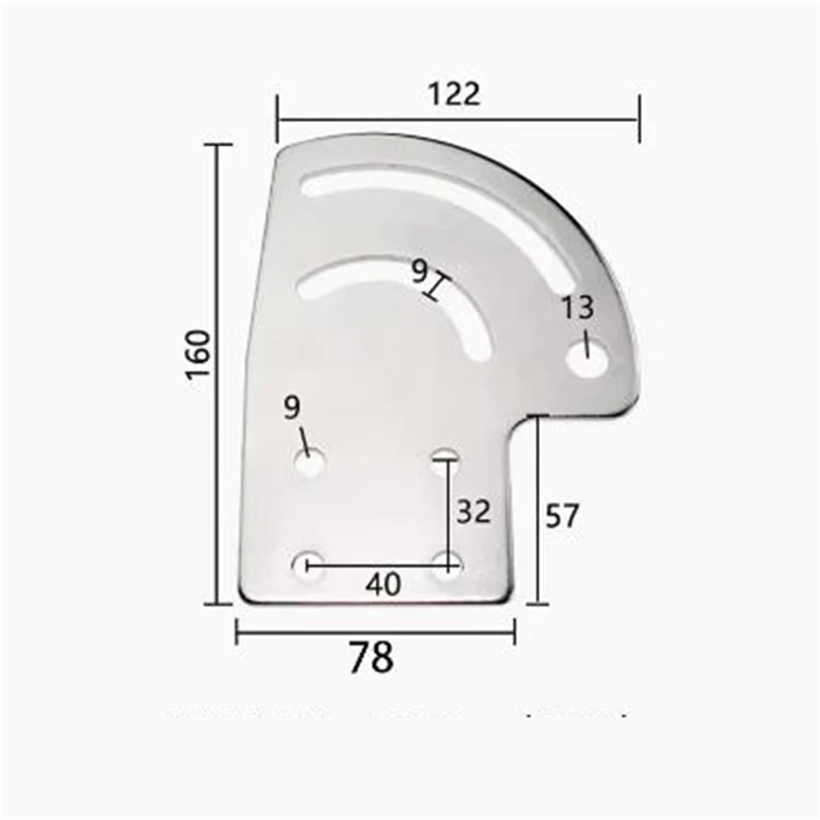 Conector de placa de ajuste de ángulo, esquina derecha, perfil de aluminio 3060 4080, accesorios de hardware, 2 piezas(4080)