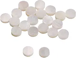 Criador de incrustação de pontos de concha de madrepérola branca 6 mm para guitarra fingerboard (pacote com 20)