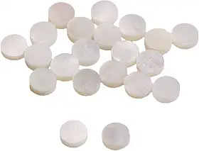 Criador de incrustação de pontos de concha de madrepérola branca 6 mm para guitarra fingerboard (pacote com 20)