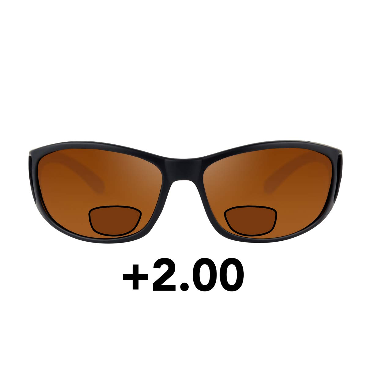Fortis Eyewear Wraps Lunettes de soleil de pêche polarisées avec protection UV, anti-reflet