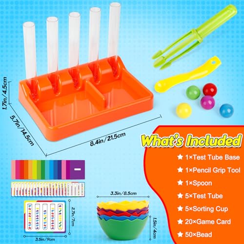 Broytain Counting and Color Sorting Toys for Toddlers,Math Manipulatives Match Games Educational Learning Fine Motor Skills,STEM Preschool Kindergarten Learning Activities - Image 3