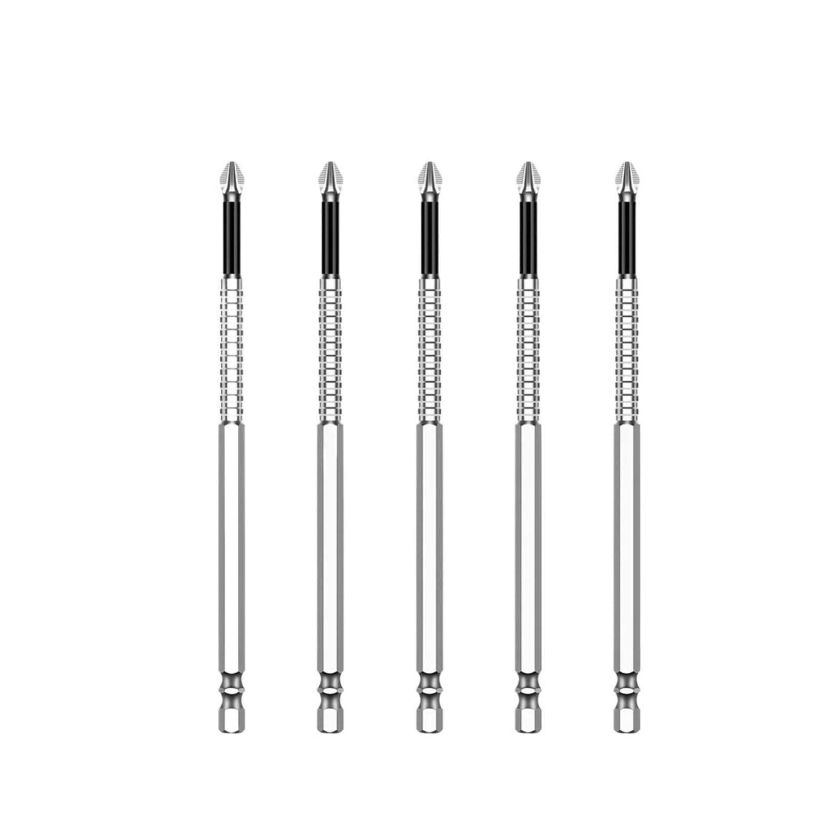 UAYPLMBI 25-150mm K5 Non-Slip Impact Screwdriver Bit S2 Alloy Driver Hex Shank