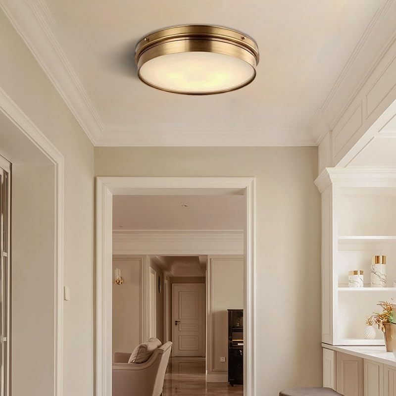 LED plafonniers modernes en laiton pour illuminer un salon chaleureux de 40cm