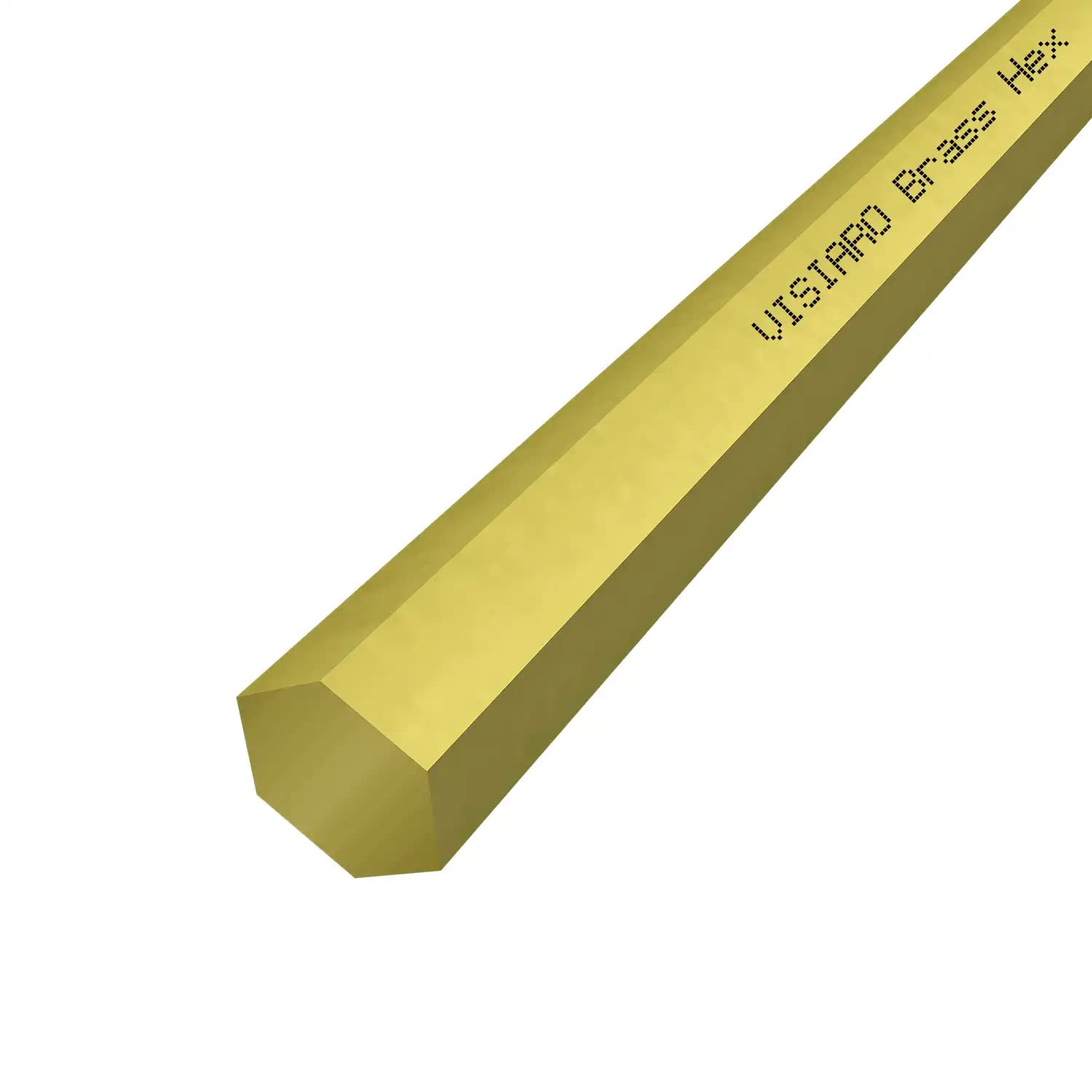 Visiaro Hard Brass Hex Bar, 1ft, Outer Dia 7/8 inch, Pack of 15