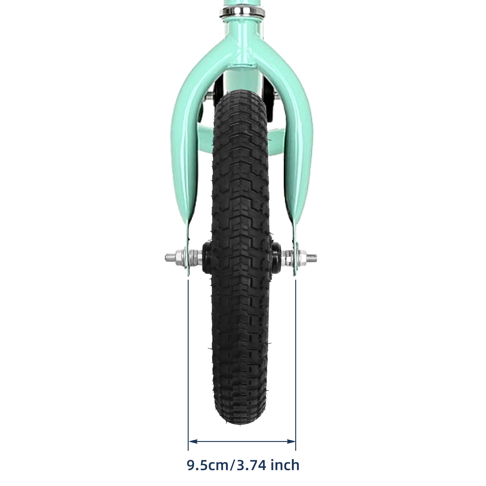 12/14/16/18/20 Zoll Fahrrad Vorderräder (16 Zoll - Schwarz)