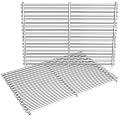 QuliMetal 19.5" Grill Grates for Weber Genesis 300 Series (2007-2016), Genesis E310 E320 E330 S310 S320 S330 EP310 EP320 EP330 Grills, Stainless Steel Part for Weber 7528 7524