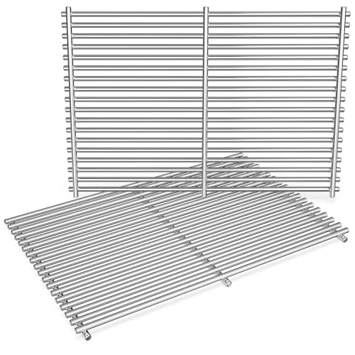 QuliMetal 19.5 Grill Grates for Weber Genesis 300 Series (2007-2016) Genesis E310 E320 E330 S310 S320 S330 EP310 EP320 EP330 Grills Stainless Steel Part for Weber 7528 7524