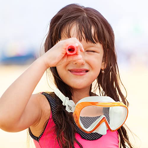 Image of Kids Snorkel Swim Mask, Child Diving Mask Anti-Fog Swim Goggles with Nose Cover for Snorkeling Diving Swimming