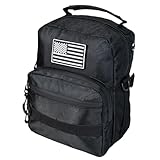 Universal Motorcycle Bag Handlebar Bag 1680D Oxford Tool Storage Accessory for Front Fork Handle Bar Sissy Bar Compatible with Harley Softail Dyna Sportsters and Most Cruiser Models