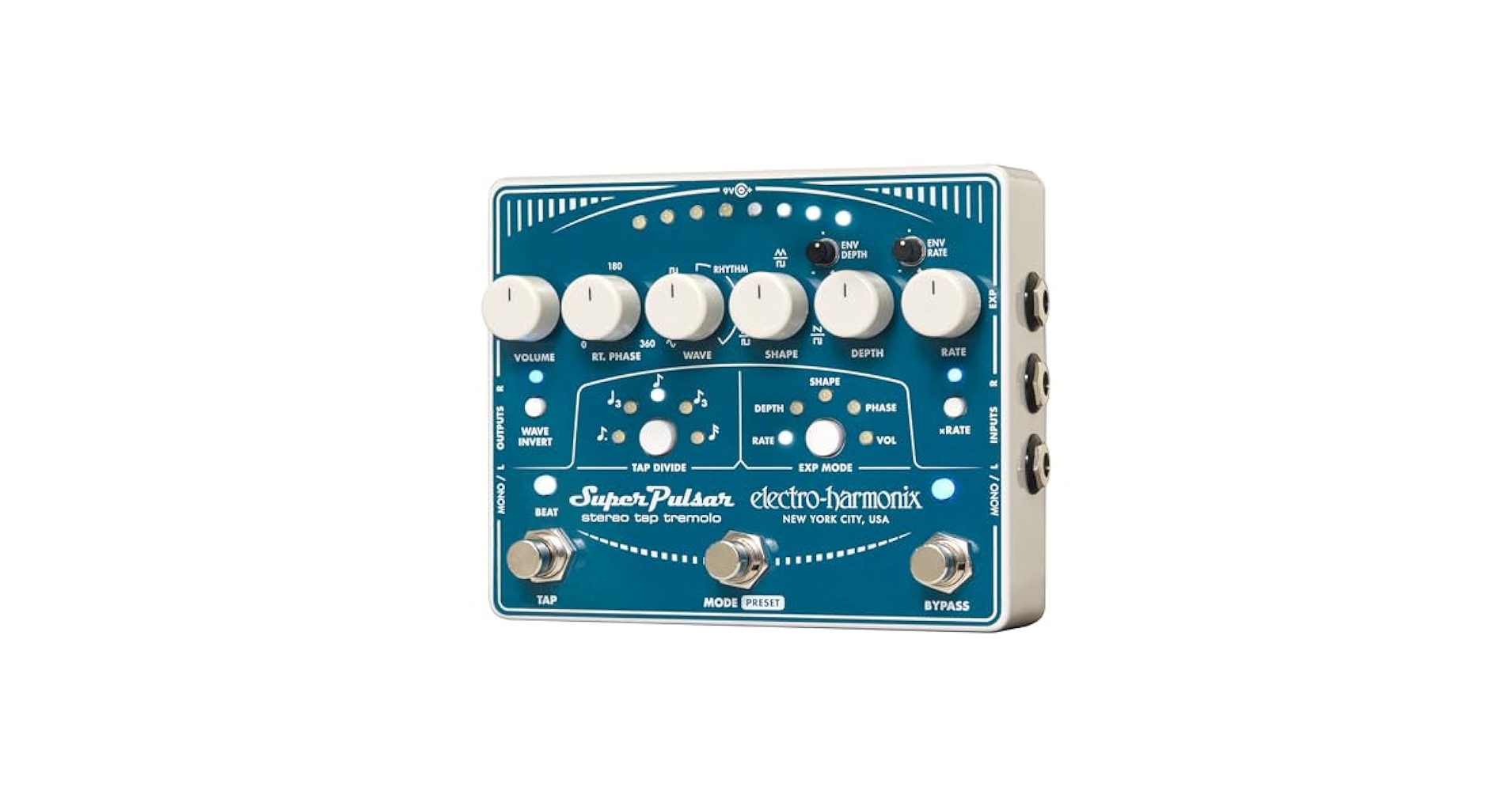 Amazon.com: Electro-Harmonix Super Pulsar Stereo Tap Tremolo